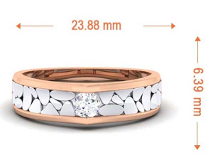 diamond couple ring 3D Print Model
