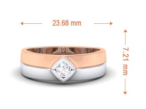 diamond couple ring 3D Print Model