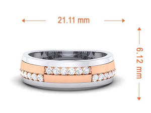 diamond couple ring Modelo de Impressão 3D