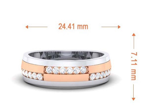 diamond couple ring Modelo de Impressão 3D