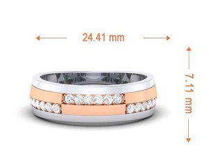 diamond couple ring 3D Print Model