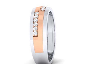 diamond couple ring Modelo de Impressão 3D