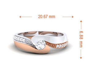 diamond couple ring 3D प्रिंट मॉडल