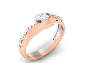 diamond couple ring 3D प्रिंट मॉडल