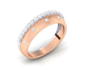 anel de casal de diamantes Modelo de Impressão 3D