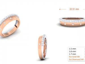 diamond couple ring 3D Print Model