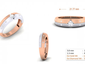 diamond couple ring 3D Принт Модель
