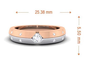 diamond couple ring 3D Print Model