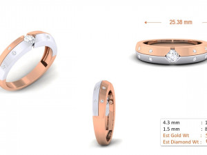 diamond couple ring 3D Принт Модель