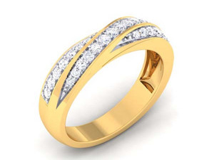 diamond couple ring Model Cetak 3D