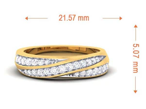 diamond couple ring 3D Print Model