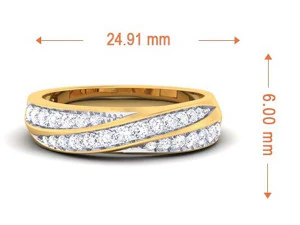 diamond couple ring 3D Print Model