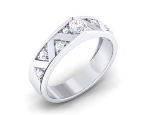 diamond couple ring 3D Baskı Modeli