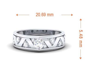 diamond couple ring 3D Print Model