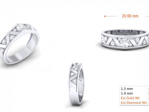 diamond couple ring Modèles 3D en vedette