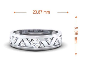 diamond couple ring 3D Print Model