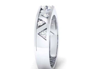diamond couple ring 3D Print Model