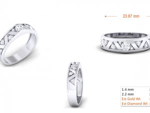 diamond couple ring Modèles 3D en vedette