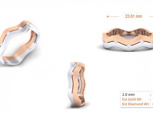 diamond couple ring Modèles 3D en vedette