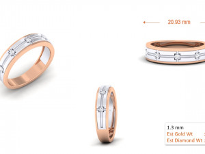 diamond couple ring 3Dプリントモデル