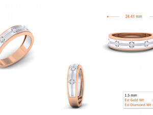 diamond couple ring 3Dプリントモデル