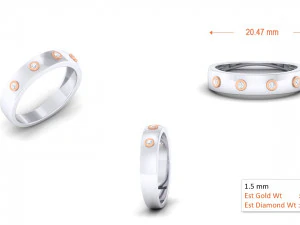 diamond couple ring 3D Print Model