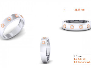 diamond couple ring Modèles 3D en vedette