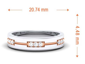 diamond couple ring 3D प्रिंट मॉडल