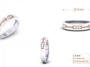 diamond couple ring 3D प्रिंट मॉडल