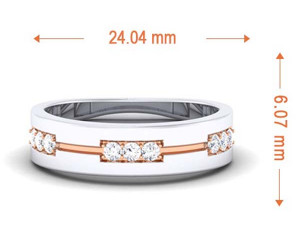 diamond couple ring 3D प्रिंट मॉडल