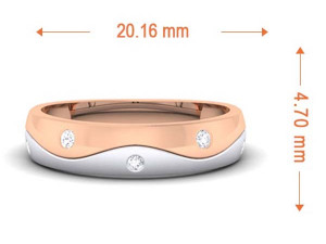 diamond couple ring 3D Baskı Modeli