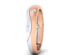 diamond couple ring 3D Print Model