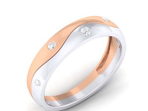 diamond couple ring 3D Baskı Modeli