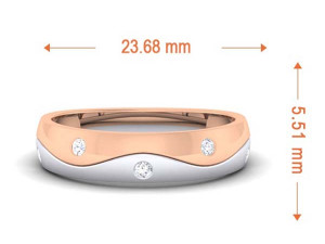 diamond couple ring 3D Baskı Modeli