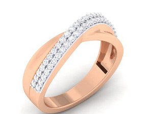 diamond couple ring 3D-printmodel
