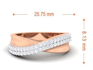 diamond couple ring 3D Print Model