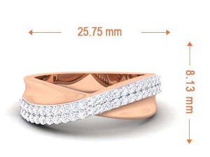 diamond couple ring 3D Print Model