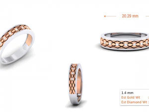 diamond couple ring 3D Print Model