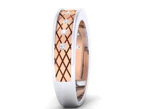 diamond couple ring 3D Print Model