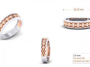 diamond couple ring 3D 프린트 모델