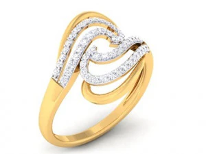 anel de diamante para senhoras Modelo de Impressão 3D