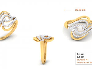 diamond ring for ladies 3D Print Model