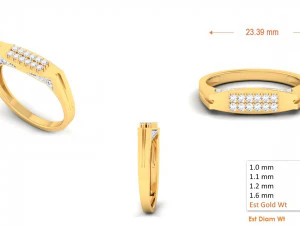 diamond ring for ladies 3D Print Model
