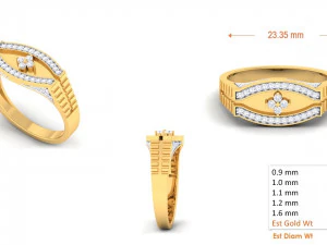 diamond ring for ladies 3D Print Model
