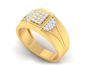 pierścionek z brylantem dla pań Model do druku 3D