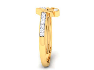 diamond ring for ladies Model Cetak 3D
