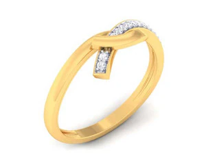 anello con diamanti per donna Modello di stampa 3D