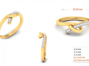 diamond ring for ladies 3D Принт Модель