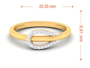 diamond ring for ladies 3D Baskı Modeli