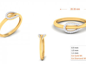 diamond ring for ladies 3D Baskı Modeli